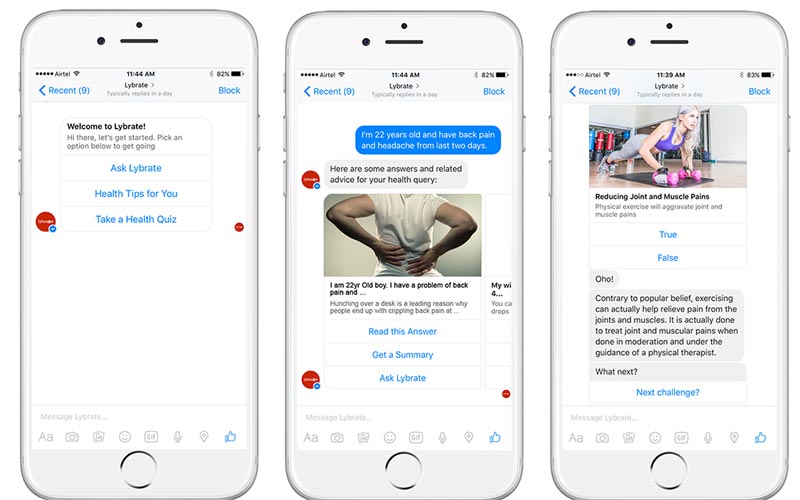 facebook chatbot voorbeeld social media marketing